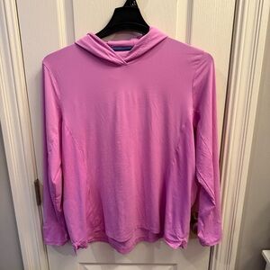 Peter Millar women’s lightweight hooded long sleeve sun shirt. Size XL